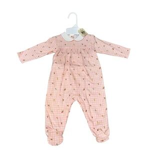 Ralph Lauren Baby Girl's Size 6-9 Months Footed Sleeper NWT Floral Vintage 1990s